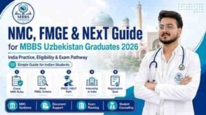 Read more about the article NMC, FMGE & NExT Guide for MBBS Uzbekistan Graduates 2026