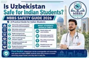 Read more about the article Is Uzbekistan Safe for Indian Students? MBBS Safety Guide 2026