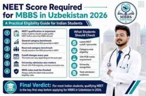 Read more about the article NEET score required Uzbekistan MBBS