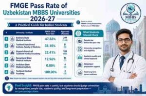 Read more about the article FMGE Pass Rate of Uzbekistan MBBS Universities 2026-27