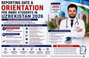 Read more about the article Reporting Date & Orientation for MBBS Students in Uzbekistan 2026